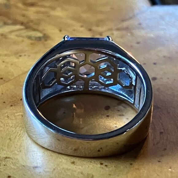 Natural Color Changing Fluorite Sterling Silver Ring Size 7 - Picture 6 of 11